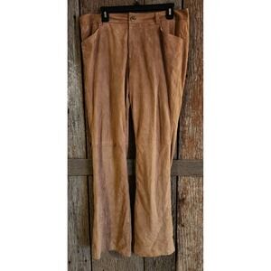 Vintage Tommy Jeans Suede‎ Womens Size 14 Tan Beige